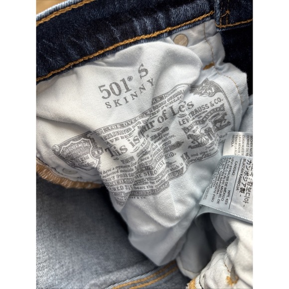 Levi's 501 Skinny Jeans - Size 27 - Picture 9 of 9